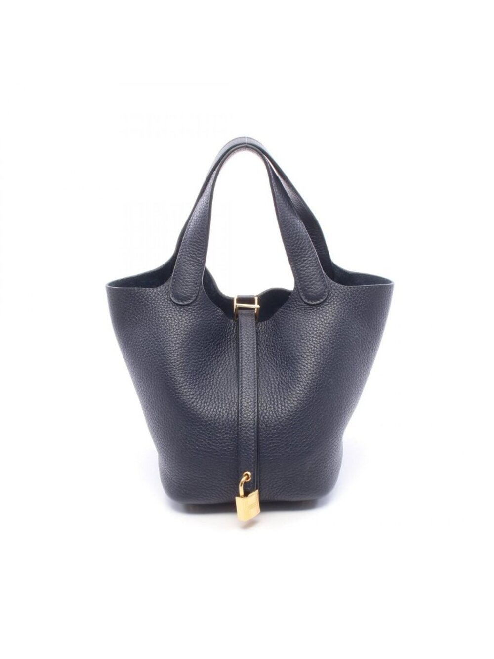 Hermes Handbag Picotin Lock PM Bleu Nuit Leather